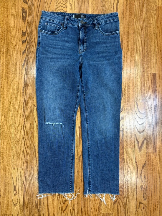 Kut from the Kloth Denim - Kut from the Kloth Straight Leg Raw Hem Cropped Jeans (8)